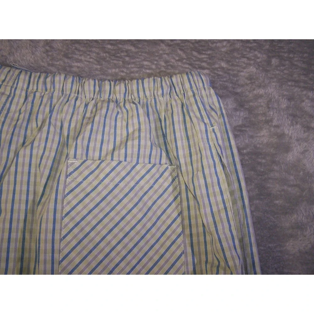 Andrew Scott Shorts Men's XL 32X10 Boxer Plaid Yellow‎ Blue Pre-Owned